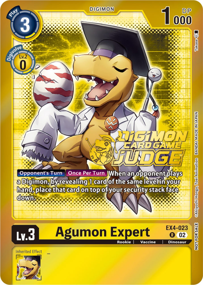 Agumon Expert [EX4-023] (Judge Pack 4) [Alternative Being Booster Promos] - PokeCharles PokeStore