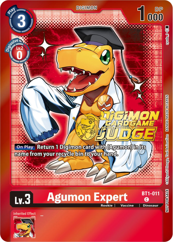 Agumon Expert [BT1-011] (Judge Pack 4) [Release Special Booster Promos] - PokeCharles PokeStore