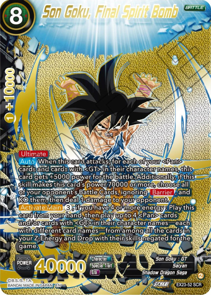 Son Goku, Final Spirit Bomb (EX23-52) [Premium Anniversary Box 2023] - PokeCharles PokeStore
