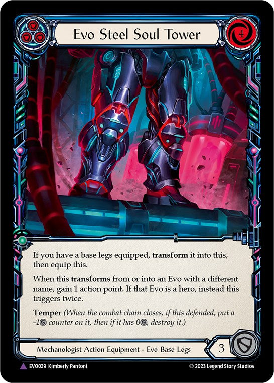 Evo Steel Soul Tower (Marvel) [EVO029] (Bright Lights)  Cold Foil - PokeCharles PokeStore