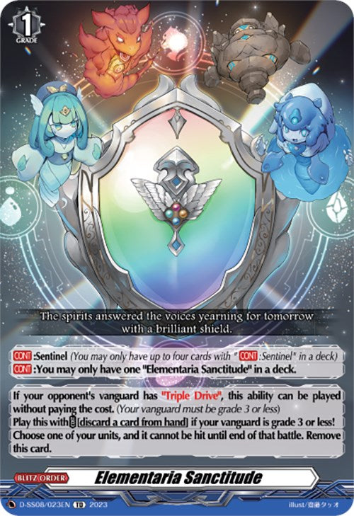 Elementaria Sanctitude (D-SS08/023EN) [Festival Booster 2023] - PokeCharles PokeStore