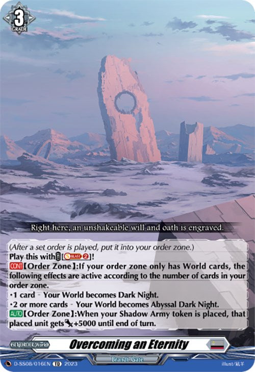 Overcoming an Eternity (D-SS08/016EN) [Festival Booster 2023] - PokeCharles PokeStore