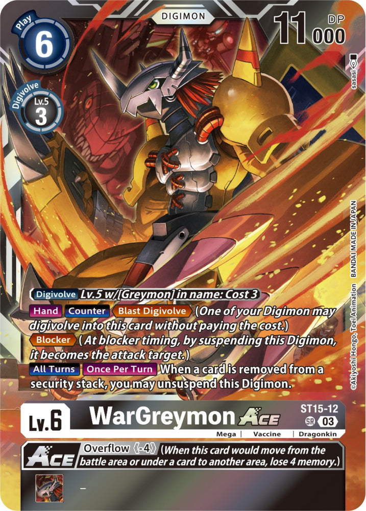 WarGreymon Ace [ST15-12] [Starter Deck: Dragon of Courage] - PokeCharles PokeStore