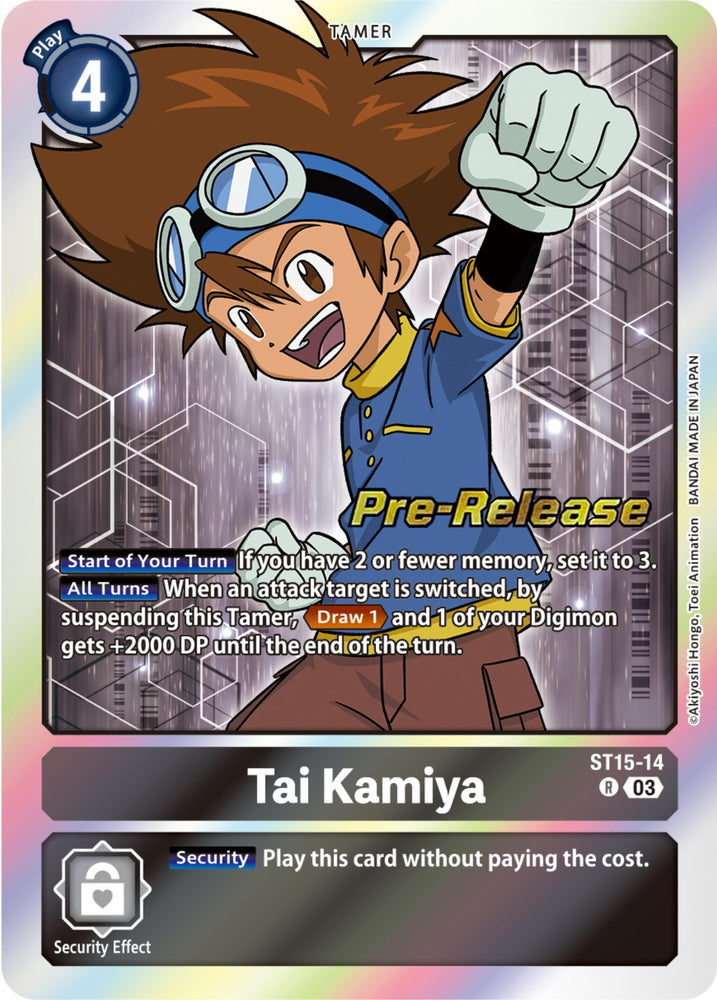 Tai Kamiya [ST15-14] [Starter Deck: Dragon of Courage Pre-Release Cards] - PokeCharles PokeStore