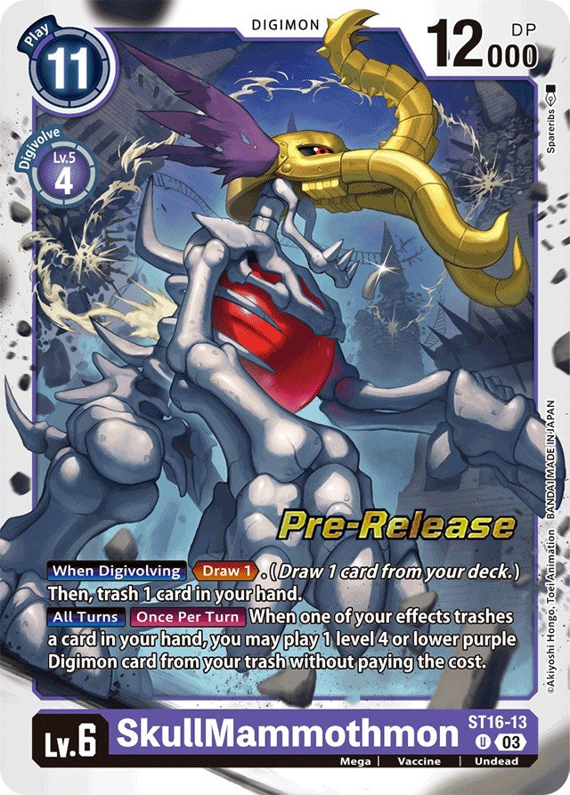 SkullMammothmon [ST16-13] [Starter Deck: Wolf of Friendship Pre-Release Cards] - PokeCharles PokeStore