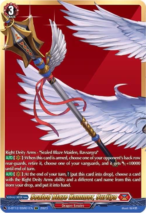 Sealed Blaze Hammer, Suriiya (D-BT12/BSR01EN) [Evenfall Onslaught] - PokeCharles PokeStore