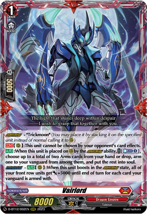 Vairlord (D-BT12/002EN) [Evenfall Onslaught] - PokeCharles PokeStore