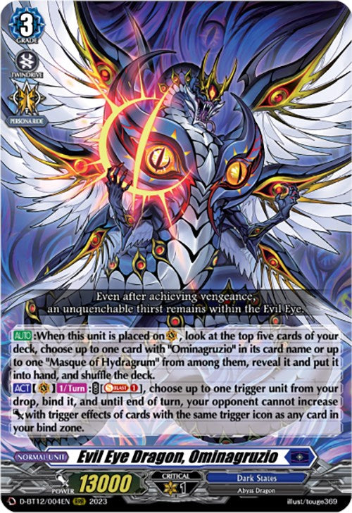 Evil Eye Dragon, Ominagruzio (D-BT12/004EN) [Evenfall Onslaught] - PokeCharles PokeStore