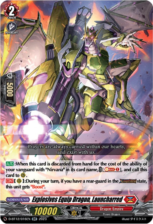 Explosives Equip Dragon, Launcharred (D-BT12/016EN) [Evenfall Onslaught] - PokeCharles PokeStore