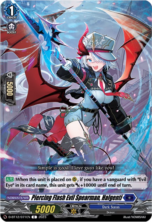 Piercing Flash Evil Spearman, Halgenti (D-BT12/071EN) [Evenfall Onslaught] - PokeCharles PokeStore
