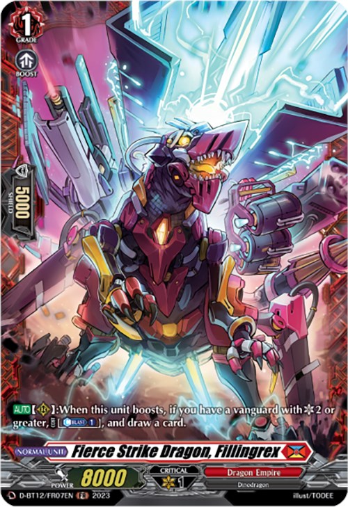 Fierce Strike Dragon, Fillingrex (D-BT12/FR07EN) [Evenfall Onslaught] - PokeCharles PokeStore