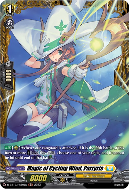 Magic of Cycling Wind, Parryris (D-BT12/FR30EN) [Evenfall Onslaught] - PokeCharles PokeStore