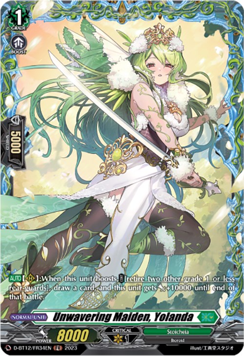 Unwavering Maiden, Yolanda (D-BT12/FR34EN) [Evenfall Onslaught] - PokeCharles PokeStore