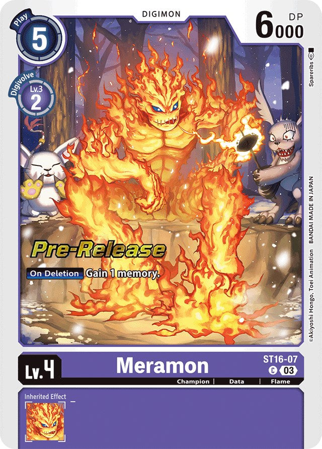 Meramon [ST16-07] [Starter Deck: Wolf of Friendship Pre-Release Cards] - PokeCharles PokeStore