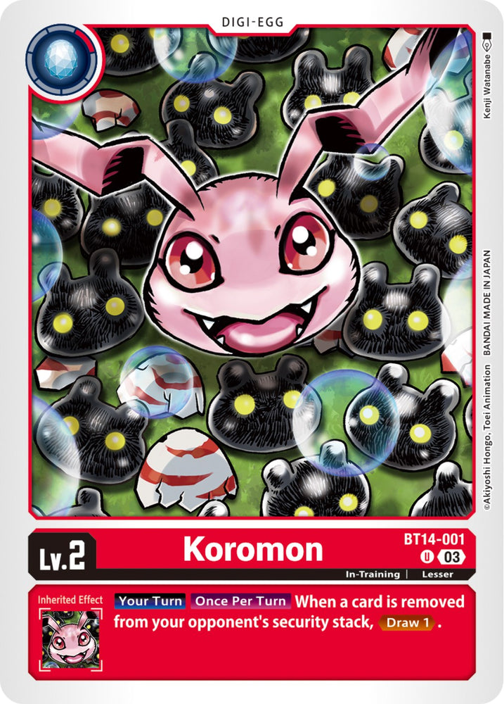 Koromon [BT14-001] [Blast Ace] - PokeCharles PokeStore