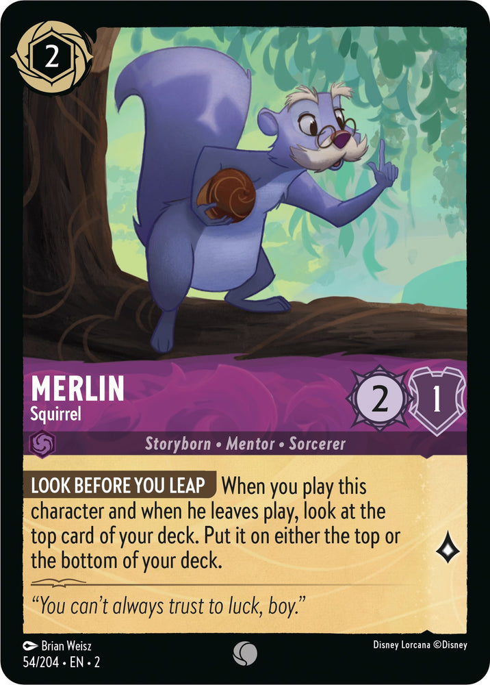 Merlin - Squirrel (54/204) [Rise of the Floodborn] - PokeCharles PokeStore