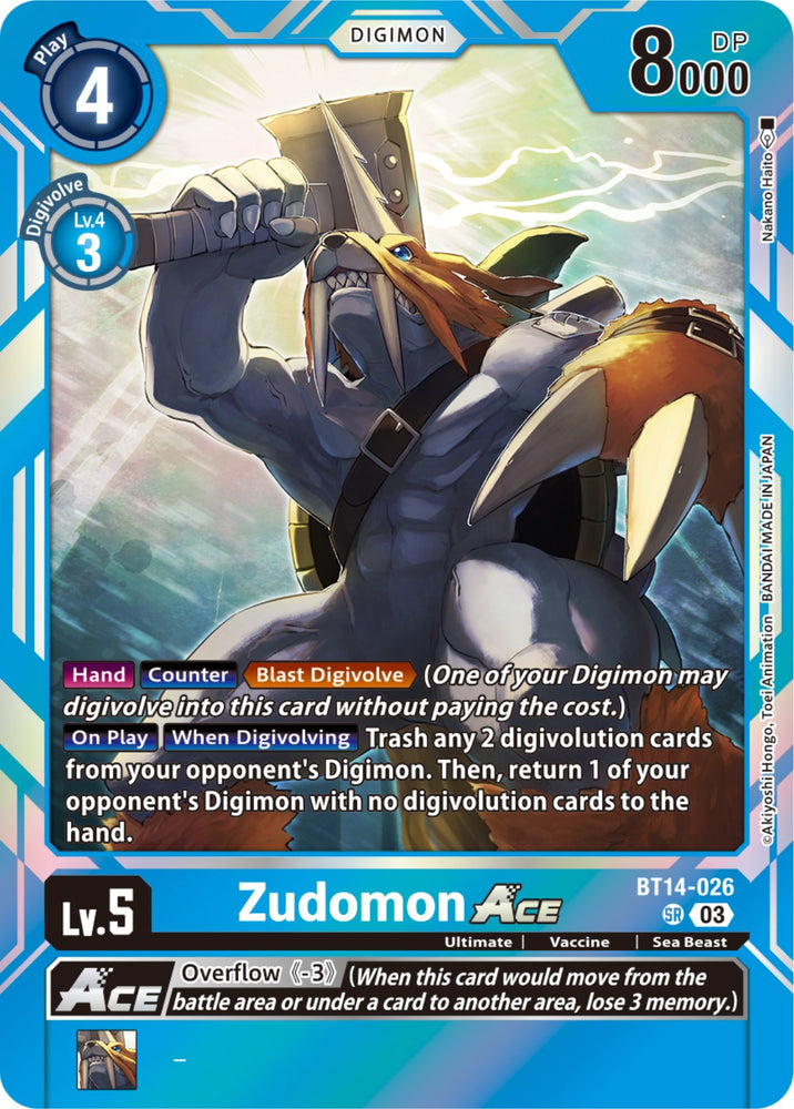 Zudomon Ace [BT14-026] [Blast Ace] - PokeCharles PokeStore