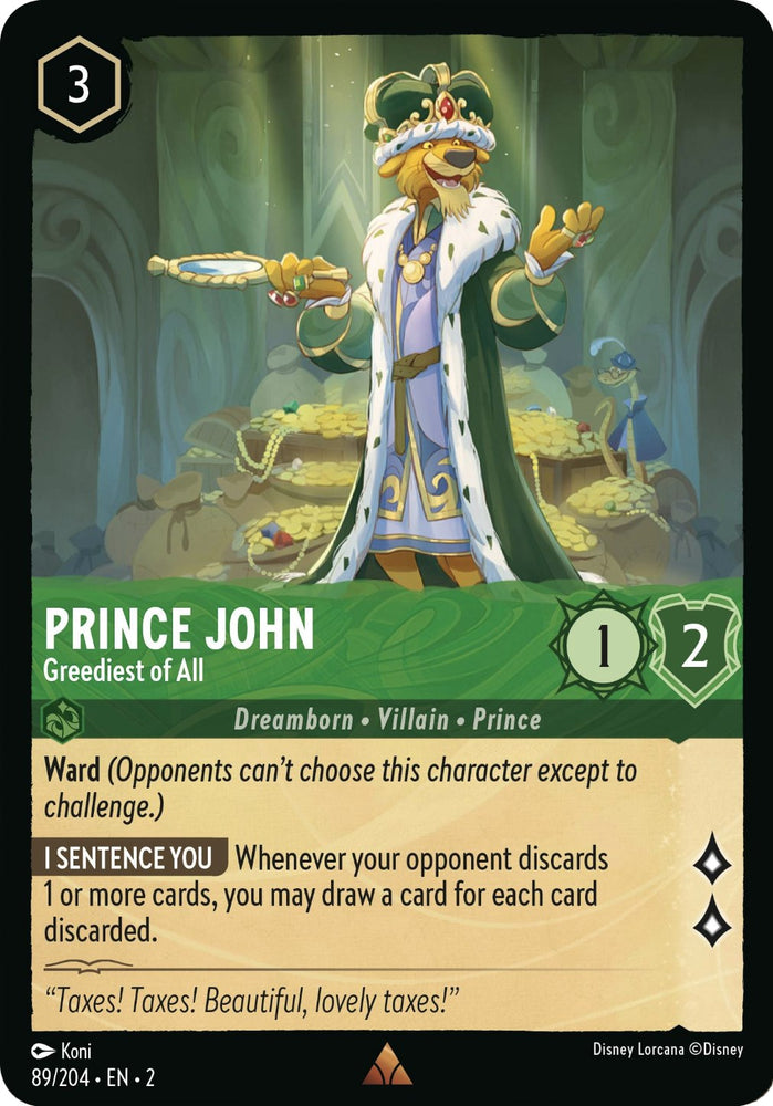 Prince John - Greediest of All (89/204) [Rise of the Floodborn] - PokeCharles PokeStore