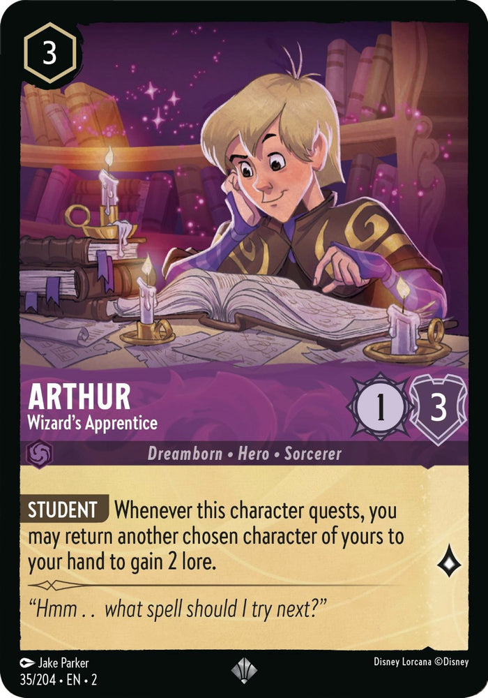 Arthur - Wizard's Apprentice (35/204) [Rise of the Floodborn] - PokeCharles PokeStore