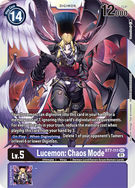 Lucemon: Chaos Mode [BT7-111] [Next Adventure] - PokeCharles PokeStore