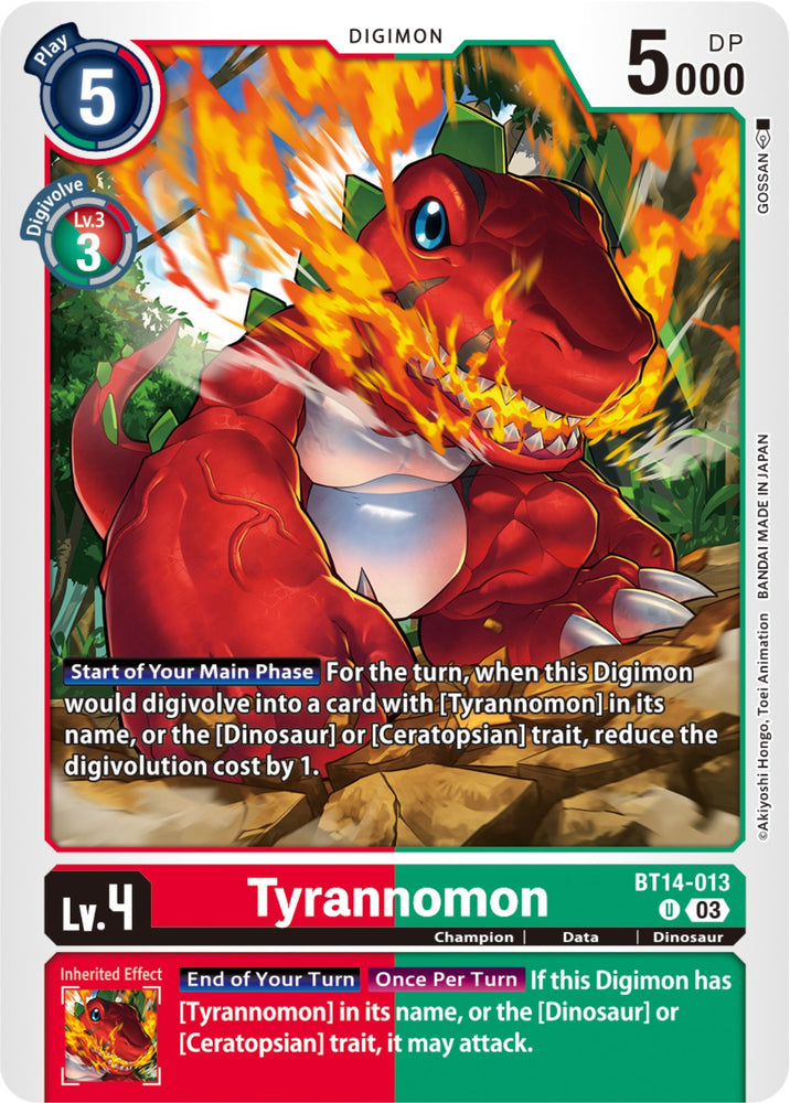 Tyrannomon [BT14-013] [Blast Ace] - PokeCharles PokeStore