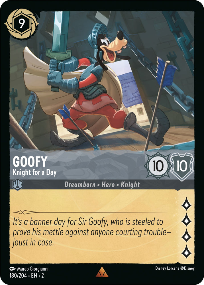 Goofy - Knight for a Day (180/204) [Rise of the Floodborn] - PokeCharles PokeStore