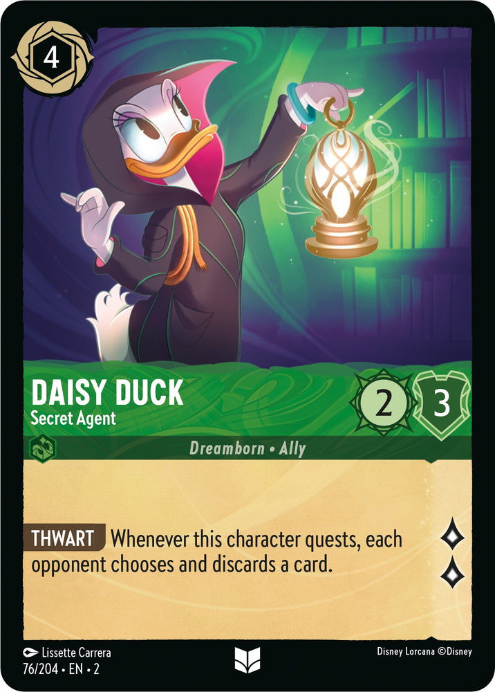 Daisy Duck - Secret Agent (76/204) [Rise of the Floodborn] - PokeCharles PokeStore