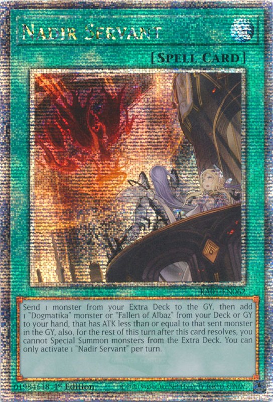 Nadir Servant [RA01-EN062] Quarter Century Secret Rare - PokeCharles PokeStore