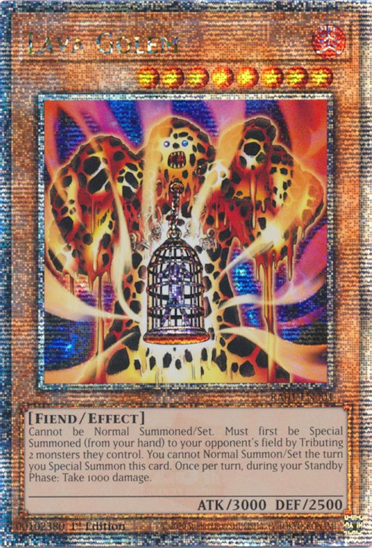 Lava Golem [RA01-EN001] Quarter Century Secret Rare - PokeCharles PokeStore