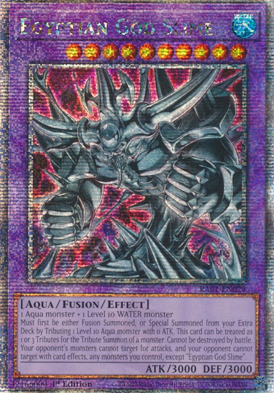Egyptian God Slime [RA01-EN029] Quarter Century Secret Rare - PokeCharles PokeStore