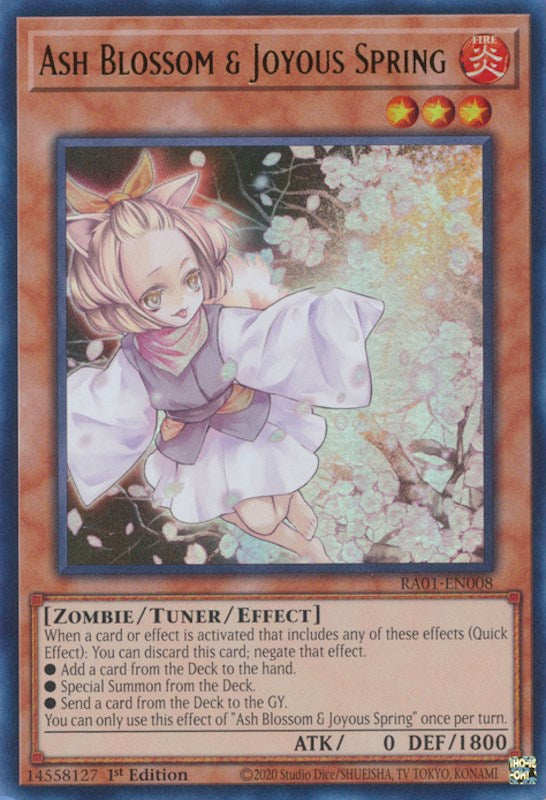 Ash Blossom & Joyous Spring [RA01-EN008] Ultra Rare - PokeCharles PokeStore