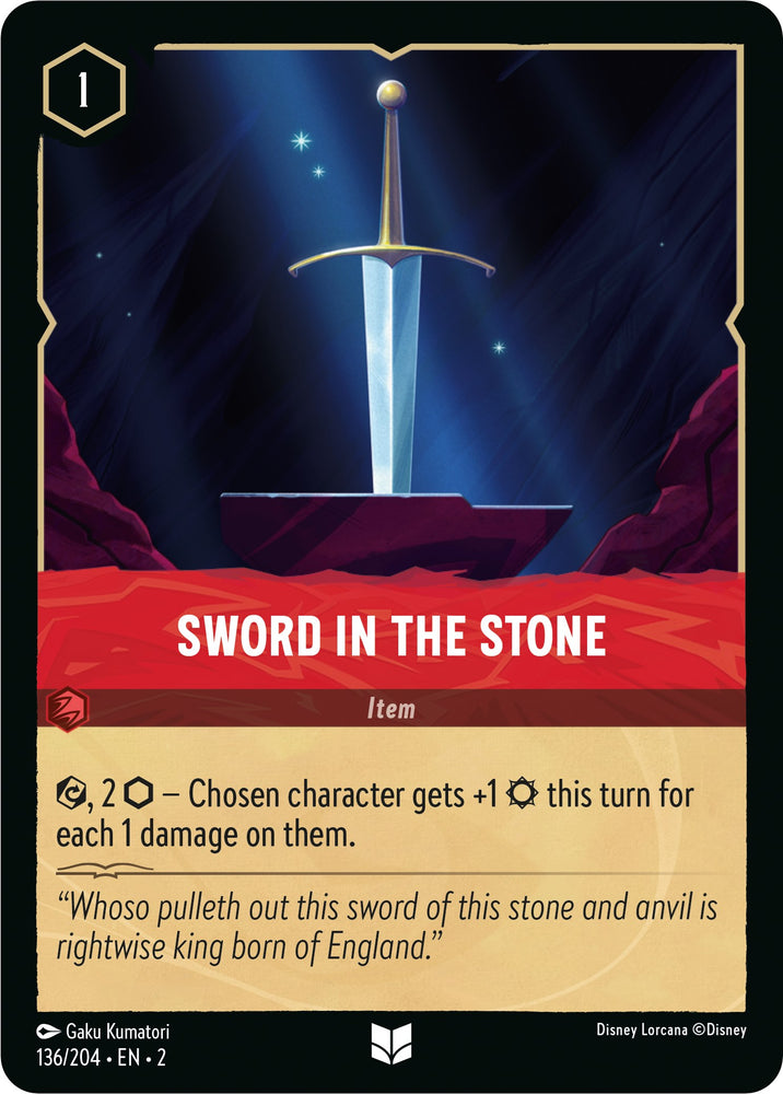 Sword in the Stone (136/204) [Rise of the Floodborn] - PokeCharles PokeStore