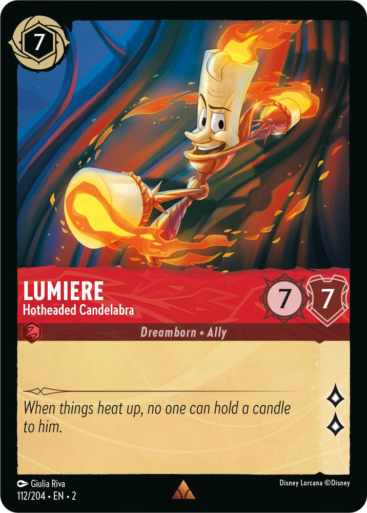 Lumiere - Hotheaded Candelabra (112/204) [Rise of the Floodborn] - PokeCharles PokeStore