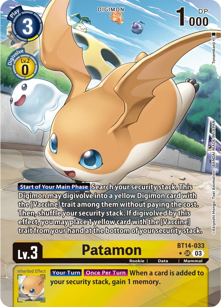 Patamon [BT14-033] (Alternate Art) [Blast Ace] - PokeCharles PokeStore