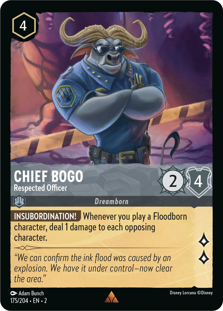 Chief Bogo - Respected Officer (175/204) [Rise of the Floodborn] - PokeCharles PokeStore