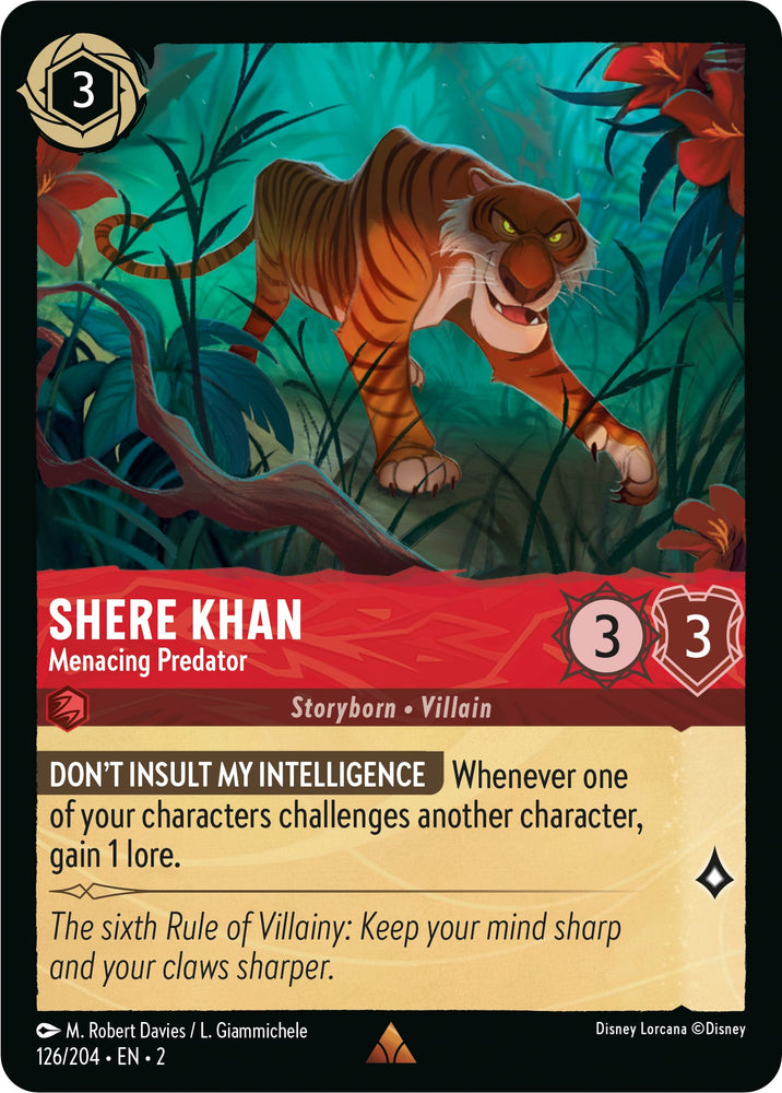 Shere Khan - Menacing Predator (126/204) [Rise of the Floodborn] - PokeCharles PokeStore