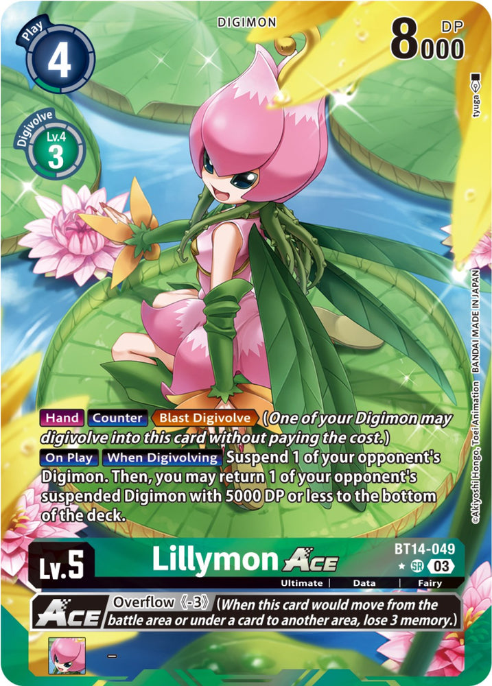 Lillymon Ace [BT14-049] (Alternate Art) [Blast Ace] - PokeCharles PokeStore
