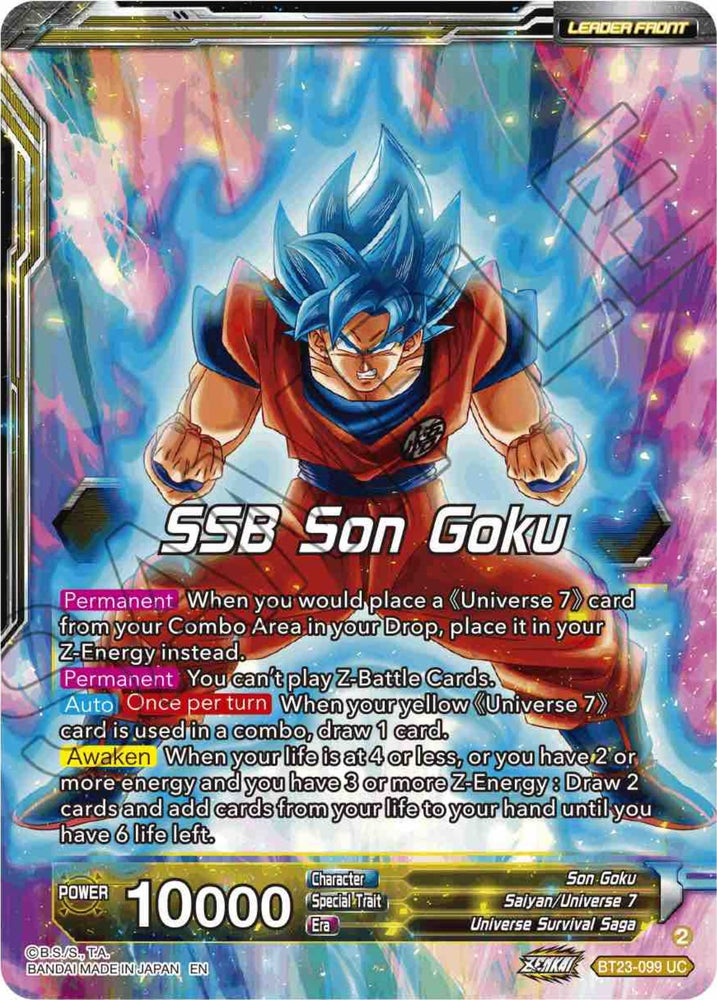 SSB Son Goku // Son Goku, Autonomous Awakening (BT23-099) [Perfect Combination] - PokeCharles PokeStore