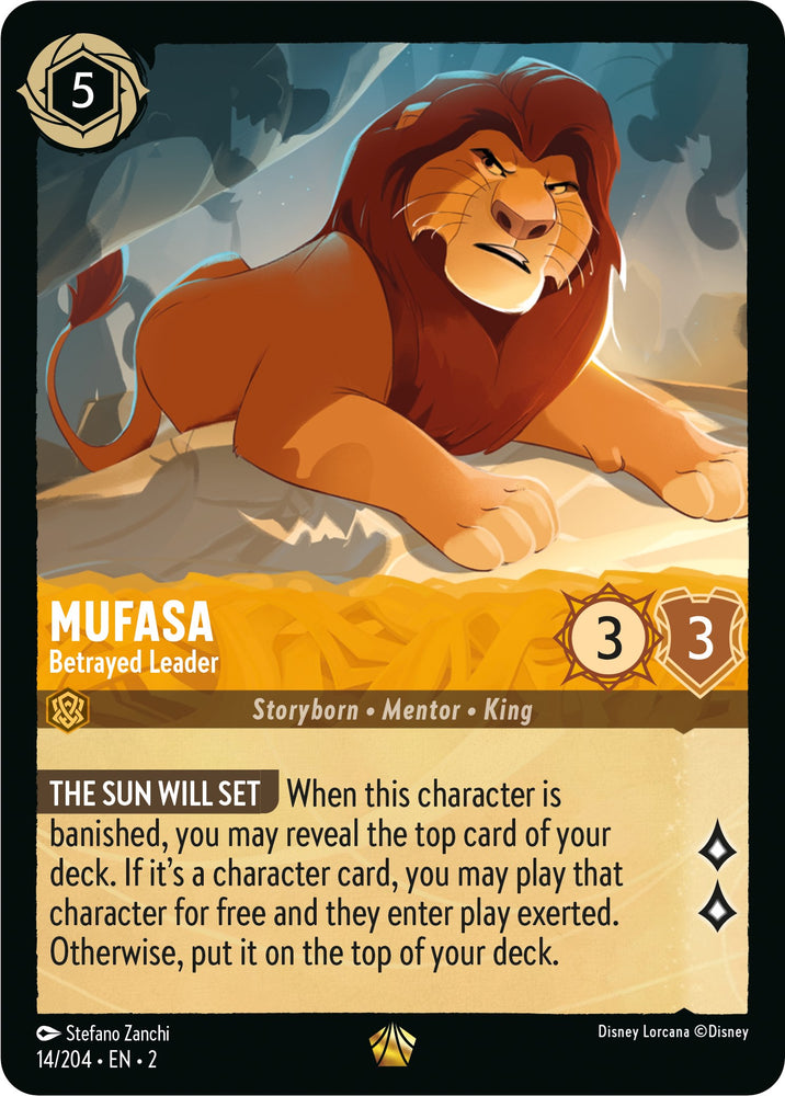 Mufasa - Betrayed Leader (14/204) [Rise of the Floodborn] - PokeCharles PokeStore