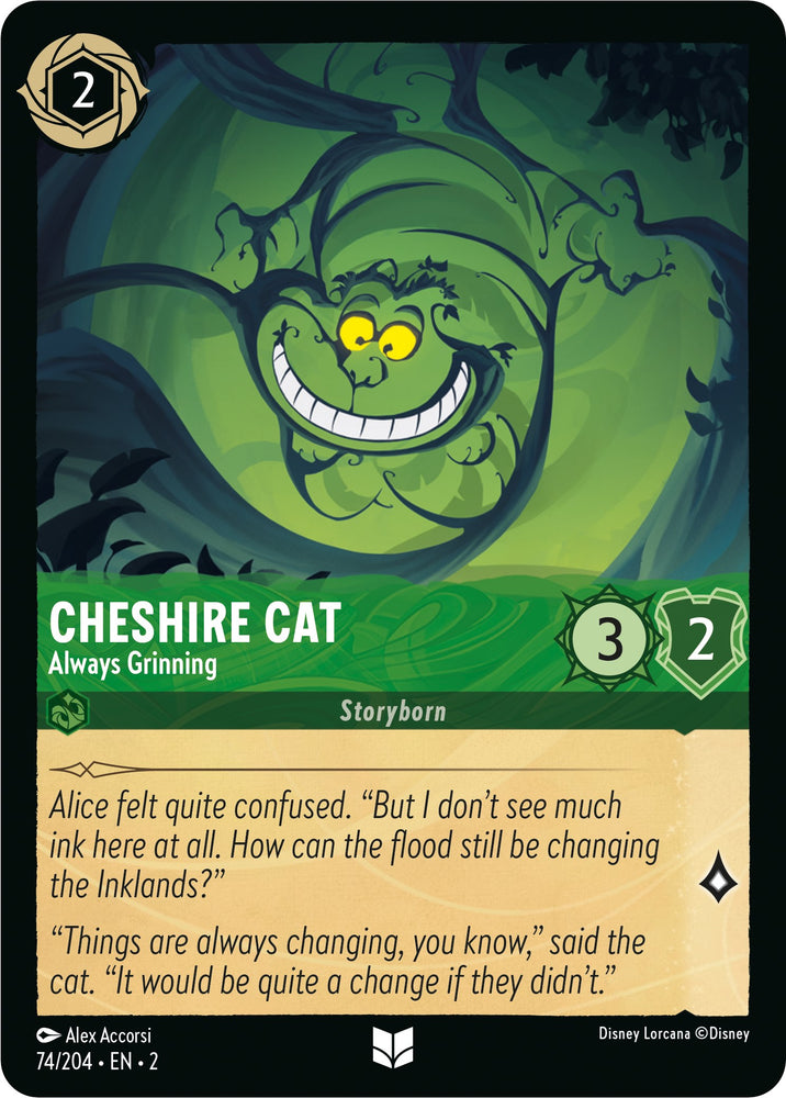 Cheshire Cat - Always Grinning (74/204) [Rise of the Floodborn] - PokeCharles PokeStore