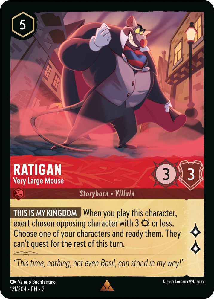 Ratigan - Very Large Mouse (121/204) [Rise of the Floodborn] - PokeCharles PokeStore