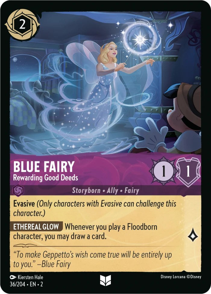 Blue Fairy - Rewarding Good Deeds (36/204) [Rise of the Floodborn] - PokeCharles PokeStore