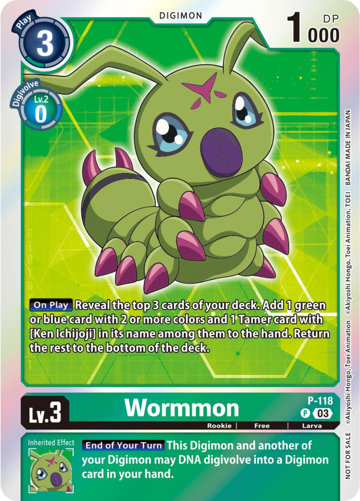 Wormmon [P-118] (Tamer Party Pack -The Beginning- Ver. 2.0) [Promotional Cards] - PokeCharles PokeStore