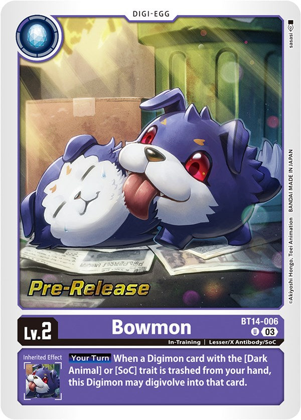Bowmon [BT14-006] [Blast Ace Pre-Release Cards] - PokeCharles PokeStore