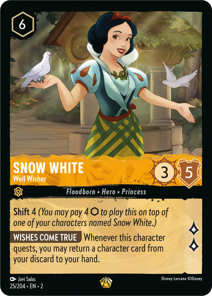 Snow White - Well Wisher (25/204) [Rise of the Floodborn] - PokeCharles PokeStore