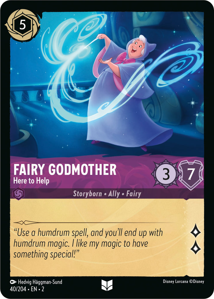 Fairy Godmother - Here to Help (40/204) [Rise of the Floodborn] - PokeCharles PokeStore