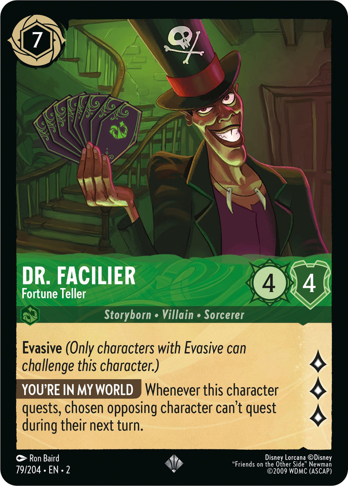 Dr. Facilier - Fortune Teller (79/204) [Rise of the Floodborn] - PokeCharles PokeStore