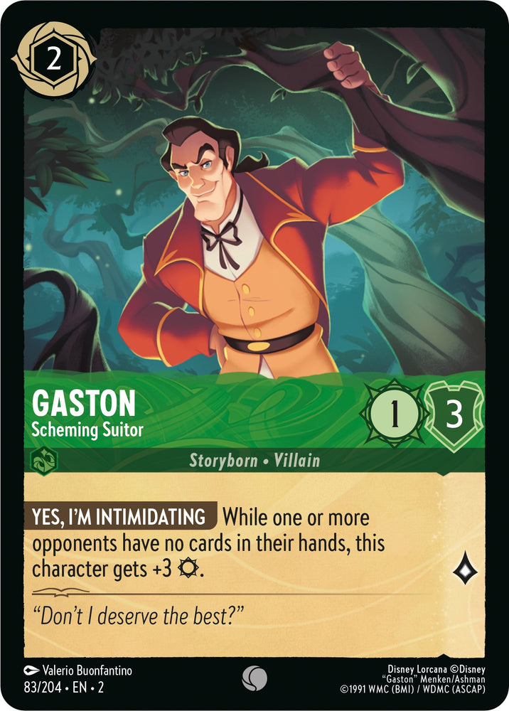 Gaston - Scheming Suitor (83/204) [Rise of the Floodborn] - PokeCharles PokeStore