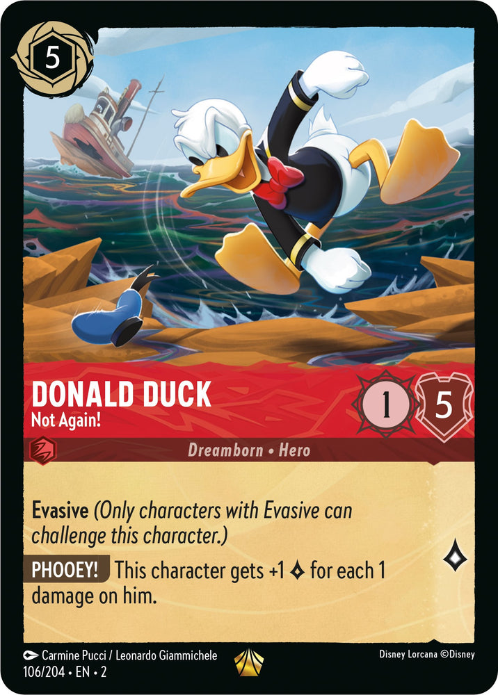Donald Duck - Not Again! (106/204) [Rise of the Floodborn] - PokeCharles PokeStore