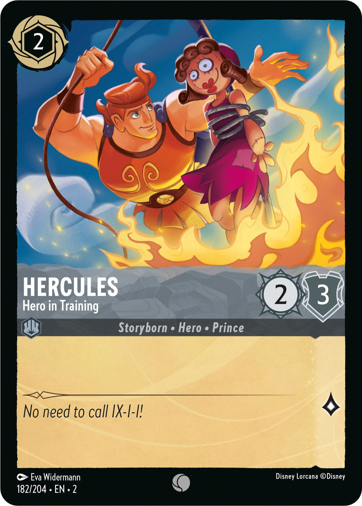 Hercules - Hero in Training (182/204) [Rise of the Floodborn] - PokeCharles PokeStore